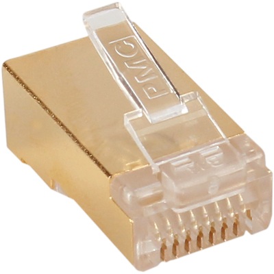강원전자 플러그마스터 STP CAT.7/CAT.6A RJ-45 8P8C 플러그 - Straight 핀(100개)