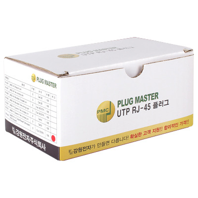 강원전자 플러그마스터 STP CAT.7/CAT.6A RJ-45 8P8C 플러그 - Straight 핀(100개)