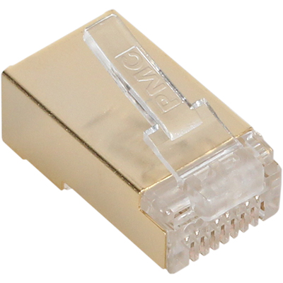 강원전자 플러그마스터 P8-0643 STP CAT.7/CAT.6A RJ-45 8P8C 플러그 - Three Prongs 핀(낱개)