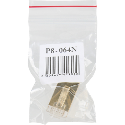강원전자 플러그마스터 STP CAT.7/CAT.6A RJ-45 8P8C 플러그 - Two Prongs 핀(100개)