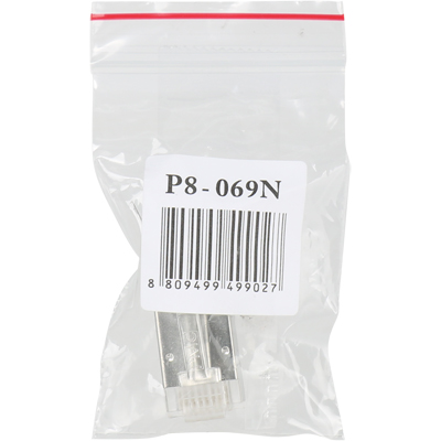 강원전자 플러그마스터 P8-069N STP CAT.7/CAT.6A RJ-45 8P8C 플러그 - Two Prongs 핀(낱개)