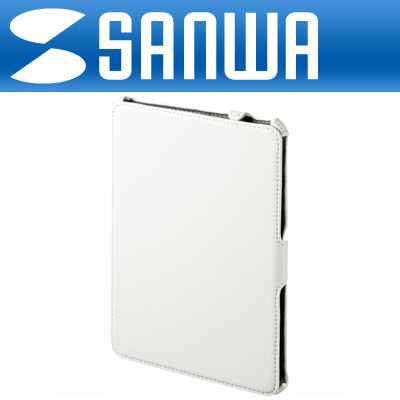 강원전자 산와서플라이 PDA-IPAD46W iPad mini 소프트 PU가죽 케이스(화이트)
