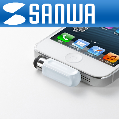 SANWA PDA-PEN29W A사 8핀 커넥터 호환 정전식 터치펜(화이트)