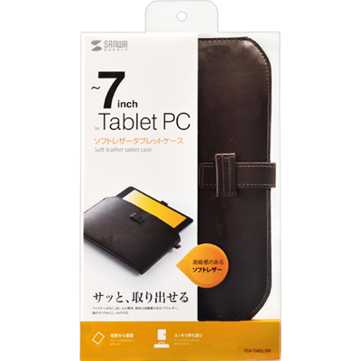 강원전자 산와서플라이 PDA-TABSL7BR 7" 태블릿PC 소프트 인조가죽 케이스(브라운)