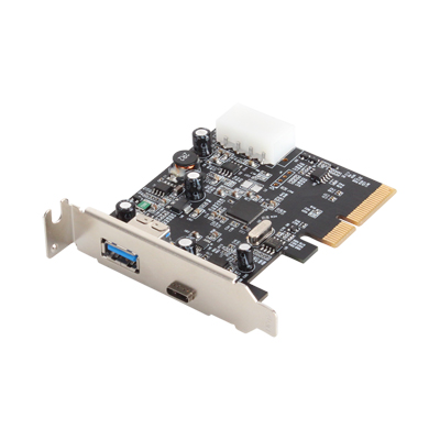 강원전자 넷메이트 U-1120 USB3.1 Gen2 2포트 PCI Express 카드(Type C+A)(Asmedia)(슬림PC겸용)