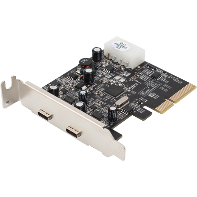 강원전자 넷메이트 U-1430 USB3.1 Gen2 2포트 PCI Express 카드(Type C)(Asmedia)(슬림PC겸용)