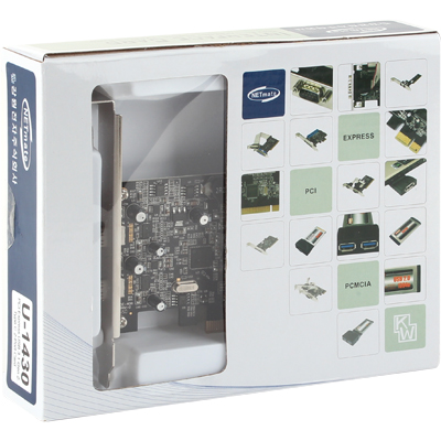 강원전자 넷메이트 U-1430 USB3.1 Gen2 2포트 PCI Express 카드(Type C)(Asmedia)(슬림PC겸용)