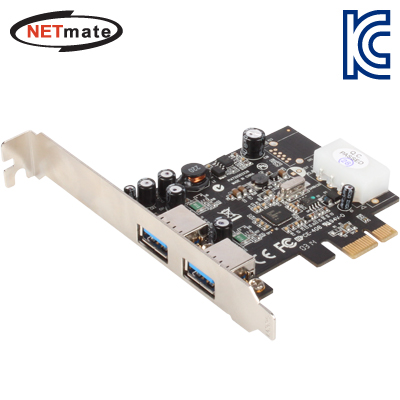 강원전자 넷메이트 USB3.1 Gen1 2포트 PCI Express 카드(Renesas/NEC)(슬림PC겸용)
