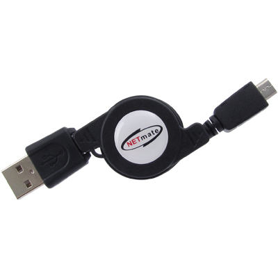 강원전자 넷메이트 USB2.0 마이크로 5핀(Micro B) 자동감김 케이블