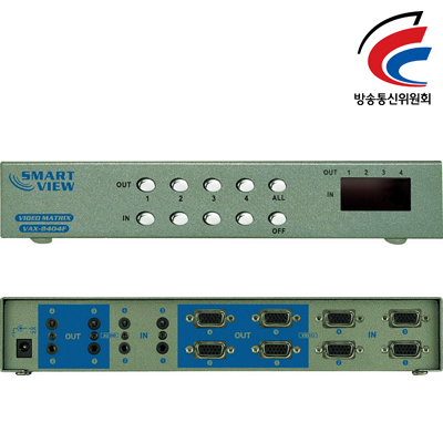 강원전자 넷메이트 VAX-8404F 고해상도 4:4 모니터 MATRIX 분배기(오디오포함)