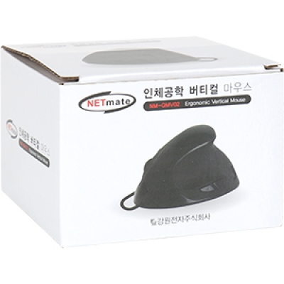 강원전자 넷메이트 NM-QMV02 USB 인체공학 버티컬 마우스