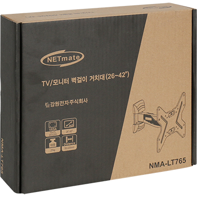 강원전자 넷메이트 NMA-LT765 TV/모니터 관절형 벽걸이 거치대(26~42"/25kg)