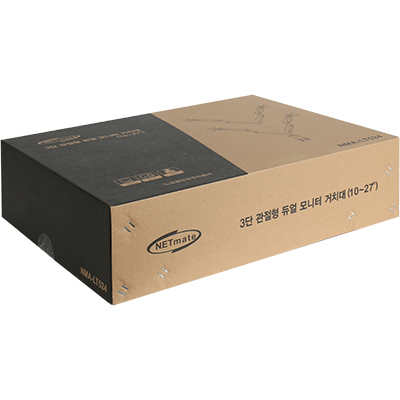 강원전자 넷메이트 NMA-LT524 3단 관절형 쿼드 모니터 거치대(기계식/가스스프링/USB/Audio)