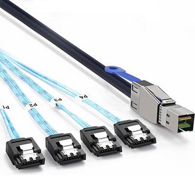 강원전자 넷메이트 외장형 Mini SAS HD(SFF-8644)/SATAx4 케이블 2m