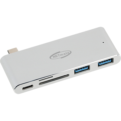 강원전자 넷메이트 NMU-FR047 USB3.1 Type C 2포트 3 in 1 멀티 허브