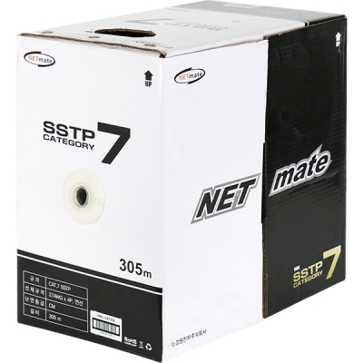 강원전자 넷메이트 CAT.7 SSTP 다이렉트 케이블 305m NMC-US7305