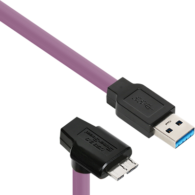 강원전자 넷메이트 CBL-HFPD3igMB-2mDA USB3.0 High-Flex AM-MicroB 케이블 2m (독일 igus 선재/꺾임)