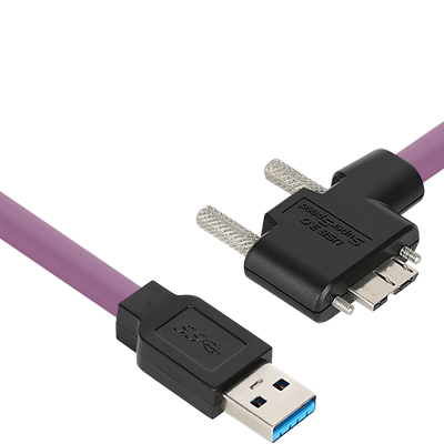 강원전자 넷메이트 USB3.0 High-Flex AM-MicroB 케이블 2m (독일 igus 선재/꺾임/Lock)