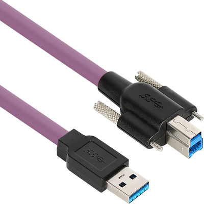 강원전자 넷메이트 USB3.0 High-Flex AM-BM 케이블 2m (독일 igus 선재/Lock)
