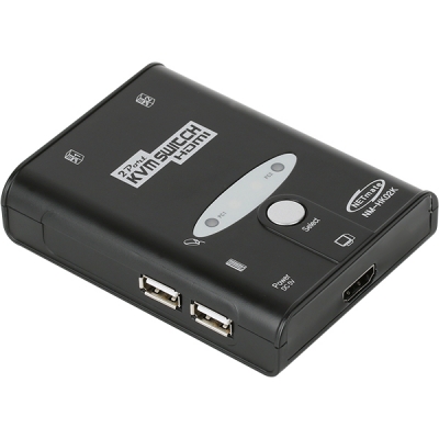 강원전자 넷메이트 NM-HK02K HDMI KVM 2:1 스위치(USB/케이블 포함)