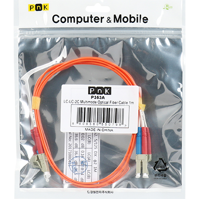 강원전자 PnK 광점퍼코드 LC-LC-2C-멀티모드 1m