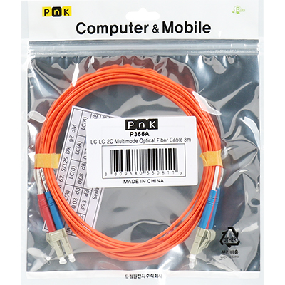 강원전자 PnK P355A 광점퍼코드 LC-LC-2C-멀티모드 3m