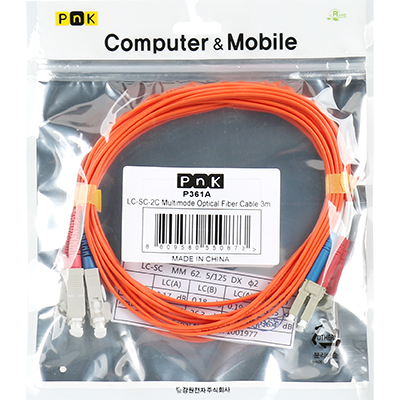 강원전자 PnK P361A 광점퍼코드 LC-SC-2C-멀티모드 3m