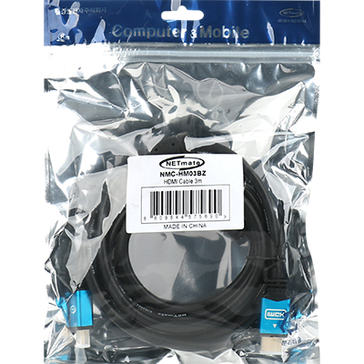 강원전자 넷메이트 8K 60Hz HDMI 2.0 Blue Metal 케이블 3m NMC-HM03BZ