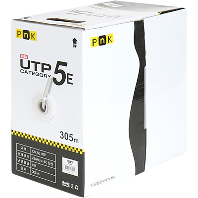 강원전자 PnK P344A CAT.5E UTP 케이블 305m (단선/그레이)