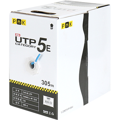 강원전자 PnK P345A CAT.5E UTP 케이블 305m (단선/블루)