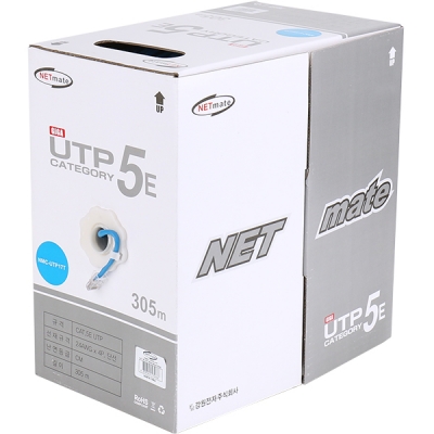강원전자 넷메이트 CAT.5E UTP 케이블 305m (단선/블루) NMC-UTP17T