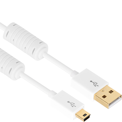 프로링크 PMM368N-0200 PMM시리즈 USB2.0 Mini 5핀 케이블 2m (OFC/24K금도금/노이즈 필터)