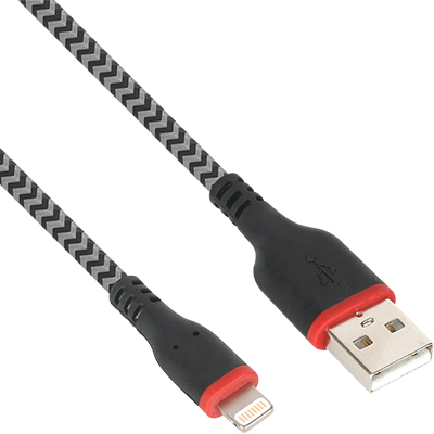 강원전자 넷메이트 NMC-ULT02 MFi 공식인증 USB2.0 라이트닝 8핀 패브릭 케이블 2m