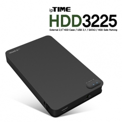 ipTIME(아이피타임) HDD3225 Black USB3.1 외장 하드케이스(블랙/하드미포함)