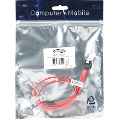 강원전자 넷메이트 NMP-ST05LG SATA1 Flat 케이블(Lock) 0.5m