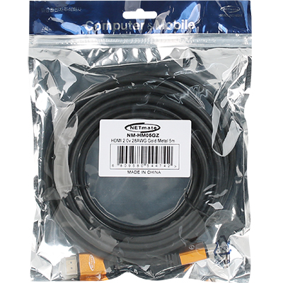 강원전자 넷메이트 4K 60Hz HDMI 2.0 Gold Metal 케이블 5m