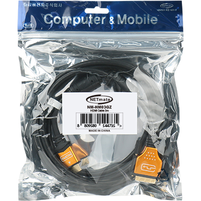 강원전자 넷메이트 HDMI to DVI Gold Metal 케이블 3m