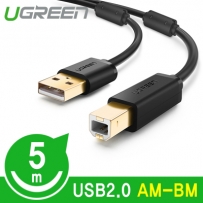 유그린 U-10352 USB2.0 AM-BM 케이블 5m