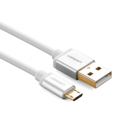 유그린 U-30655 USB2.0 마이크로 5핀(Micro B)  케이블 1m (실버)