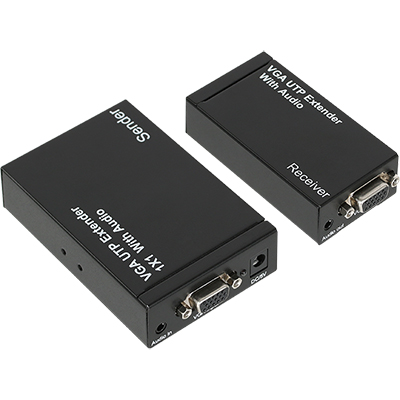 강원전자 넷메이트 VGA(RGB) 1:2 리피터(로컬 + 리모트)(Ethernet Base 300m)