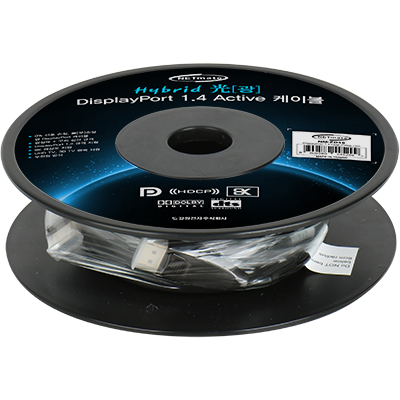 강원전자 넷메이트 8K 60Hz Hybrid 광 DisplayPort 1.4 Active 케이블(무전원) 15m
