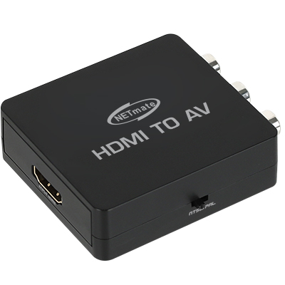 Netmate NM-PHA01 HDMI to AV(컴포지트) 컨버터(NTSC/PAL)