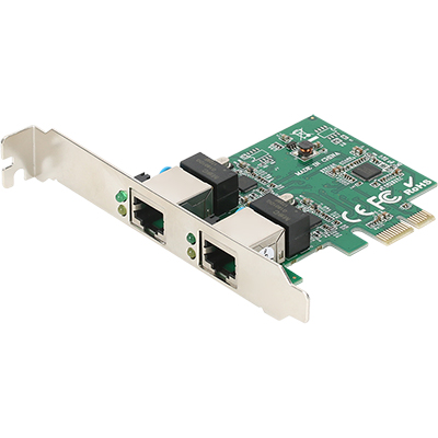 강원전자 넷메이트 PCI Express 듀얼 기가비트 랜카드(Realtek)(슬림PC겸용)
