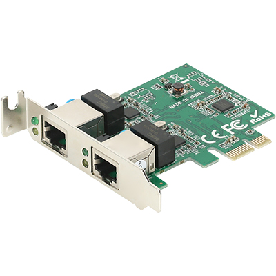 강원전자 넷메이트 PCI Express 듀얼 기가비트 랜카드(Realtek)(슬림PC겸용)