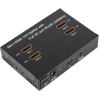 강원전자 넷메이트 NM-HSP4 4K 지원 HDMI 1:4 분배기(2/2)