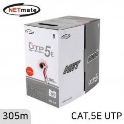 강원전자 넷메이트 CAT.5E UTP 케이블 305m (단선/레드)