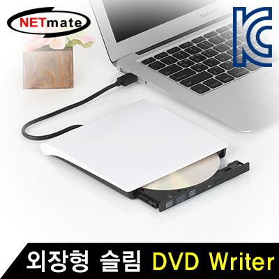 강원전자 넷메이트 외장형 슬림 DVD Writer(화이트/DVD-Multi)