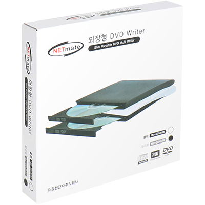 강원전자 넷메이트 외장형 슬림 DVD Writer(화이트/DVD-Multi)