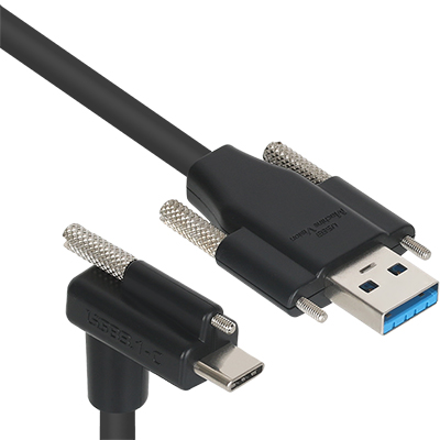 강원전자 넷메이트 USB3.1 Gen1 AM(Lock)-CM(Lock) 케이블 2m (상하 꺾임)