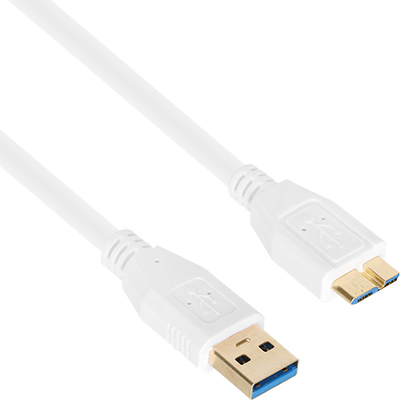 강원전자 넷메이트 NM-UM350Z USB3.0 AM-Micro B 케이블 5m (화이트)